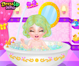 Bebek Sindirella'nın Eğlenceli Banyosu
