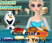 Elsa Olaf a Hamburger Yapıyor